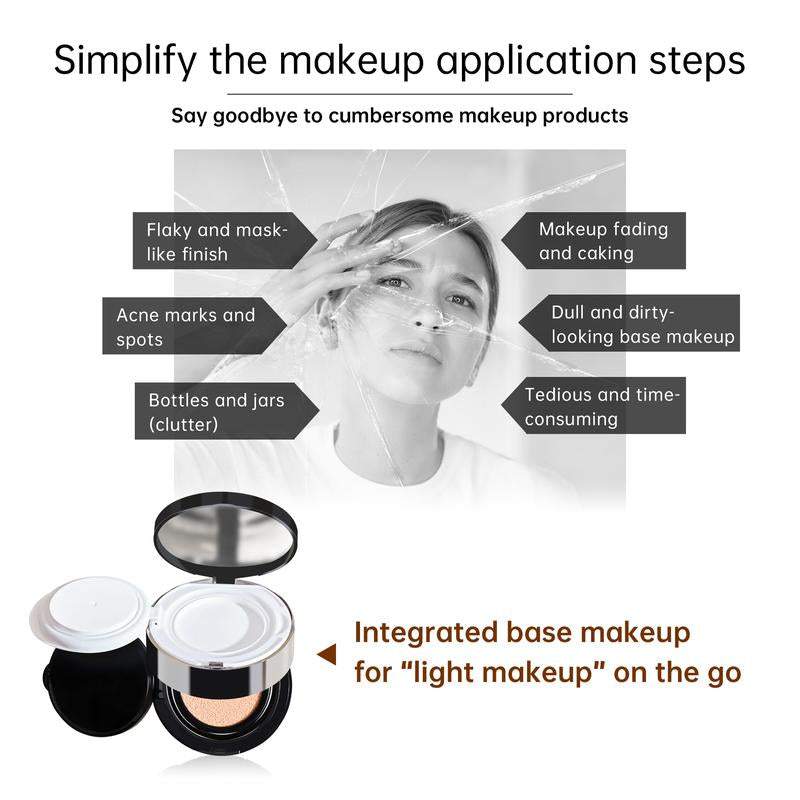 Dr. Joanna Astaxanthin Flaxseed Nourishing Moisturizing Double Layer Air Cushion CC Cream Setting Light Smoke Powder