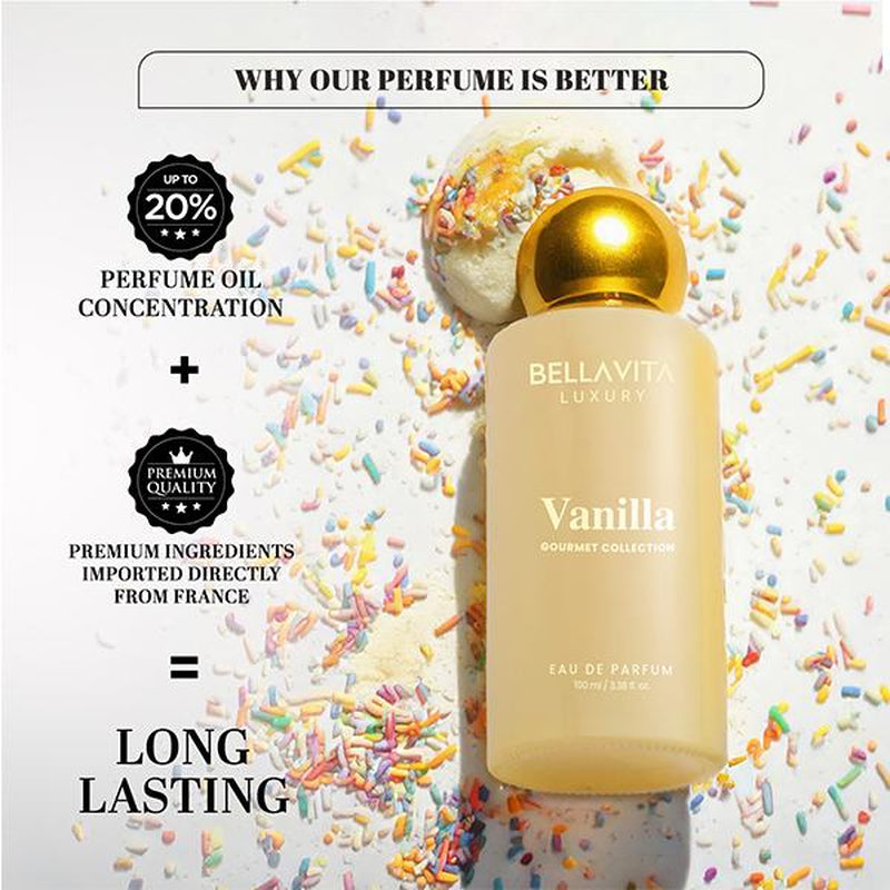 Cupcakes & Cocktails by Bellavita Luxury | 2X100 Ml Perfume Set | Honey Oud & Vanilla | Luxury Unisex Perfume for Men & Women | Long Lasting, Fruity, Floral, Spicy & Woody Notes | Luxury, Vegan & Cruelty Free Eau De Parfum