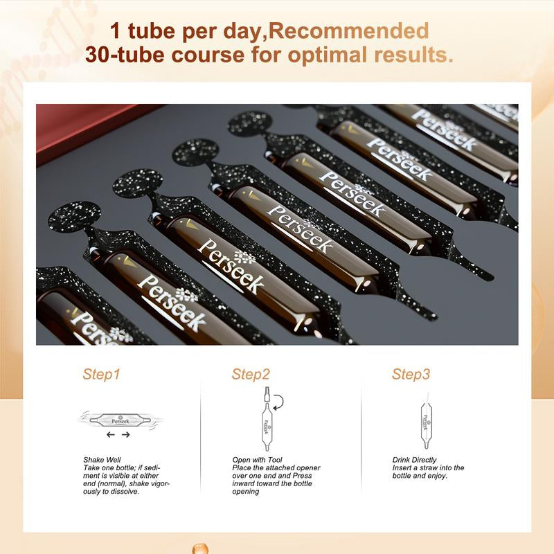 Perseek NAD Advanced Cellular Renewal - 1200Mg NAD Supplement for Skin Aging Support Energy & Focus - 10 Vials