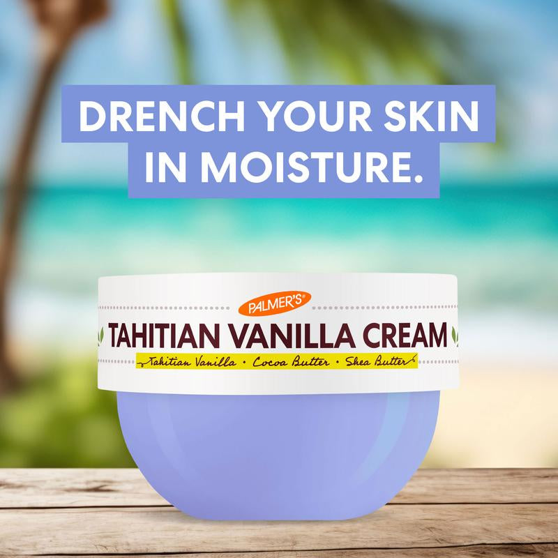 Palmer'S Cocoa Butter Formula Tahitian Vanilla Moisture Drenching Body Cream with Shea Butter & Vitamin E 250G Vegan Friendly Antioxidant Rich for Sensitive Skin