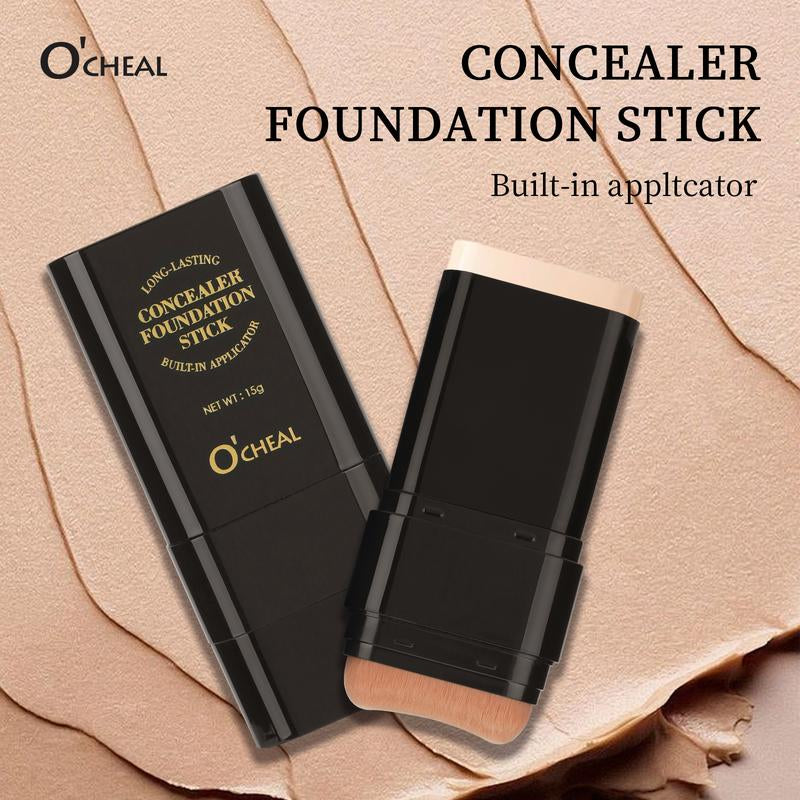 O'CHEAL Concealer & Stick,1 Box Waterproof Radiant Concealer & ,Hydrating Flawless Coverage Makeup Tool for Women & Girls, Cosmetic, Moisturizing Solid , Long Wearing Water Proof Makeup, Moisture Lite Serum Boosted Permanent Foundation
