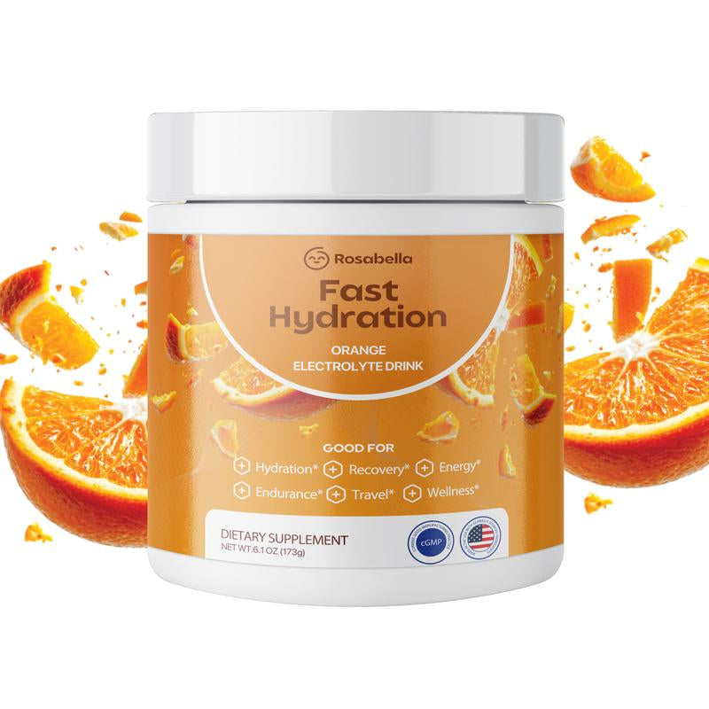 Rosabella Electrolytes for Fast Hydration, Fast Recovery, Electrolyte Imbalance - Watermelon, Lemon Lime, Orange