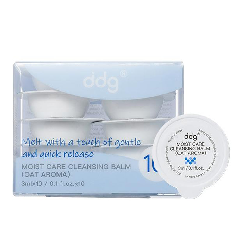 Ddg Travel Size Cleansing Balm | Makeup Remover Balm for Sensitive Skin | Vegan, Hydrating Formula with Natural Plant Oils | Individually Wrapped 3Ml (10-Pack)