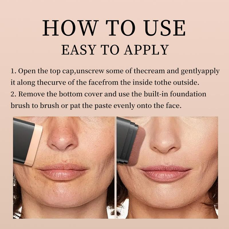 O'CHEAL Concealer & Stick,1 Box Waterproof Radiant Concealer & ,Hydrating Flawless Coverage Makeup Tool for Women & Girls, Cosmetic, Moisturizing Solid , Long Wearing Water Proof Makeup, Moisture Lite Serum Boosted Permanent Foundation