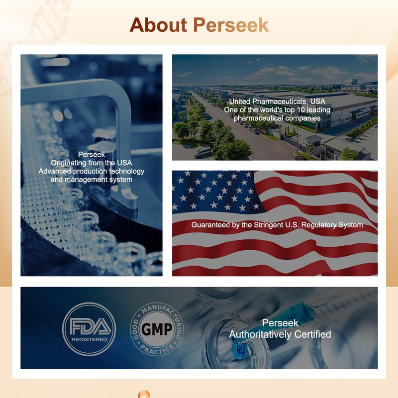 Perseek NAD Advanced Cellular Renewal - 1200Mg NAD Supplement for Skin Aging Support Energy & Focus - 10 Vials