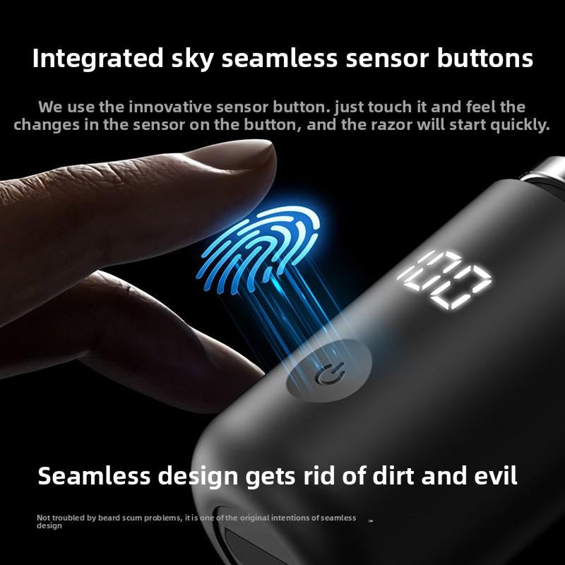 Electric Mini Shaver, Waterproof Portable USB Rechargeable Razor with Lcd Display, Washable Beard Trimmer for Men, Great for Travel and Home Use,Shaver for Women, Shaver for Men,Shaving Products,Barber Equipment