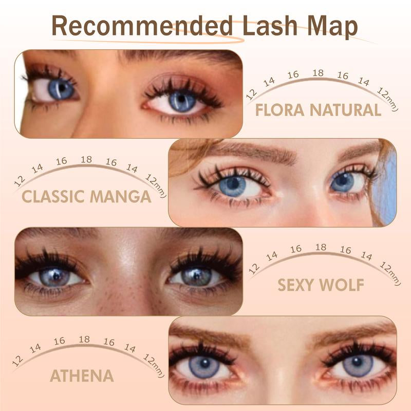 Muselash Self-Adhesive Lash Kit - No Glue Needed, Free of Irritants, Reusable, Mixed Length 6-16Mm, Premium Korean Materials, Easy Application, Cruelty-Free & Vegan