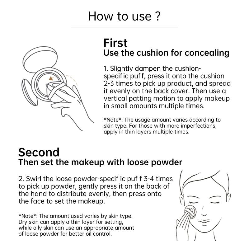 Dr. Joanna Astaxanthin Flaxseed Nourishing Moisturizing Double Layer Air Cushion CC Cream Setting Light Smoke Powder