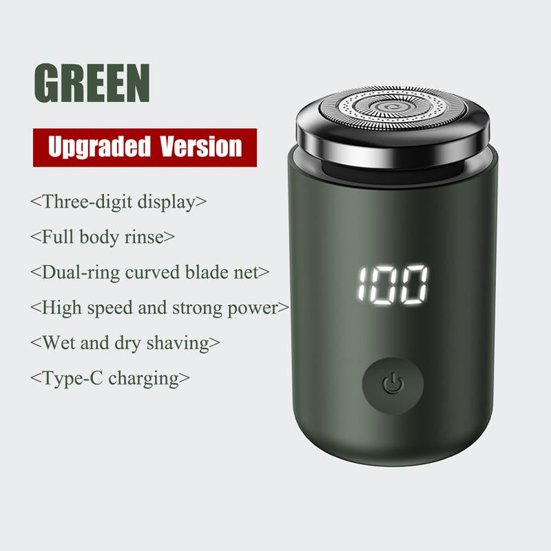 Electric Mini Shaver, Waterproof Portable USB Rechargeable Razor with Lcd Display, Washable Beard Trimmer for Men, Great for Travel and Home Use,Shaver for Women, Shaver for Men,Shaving Products,Barber Equipment