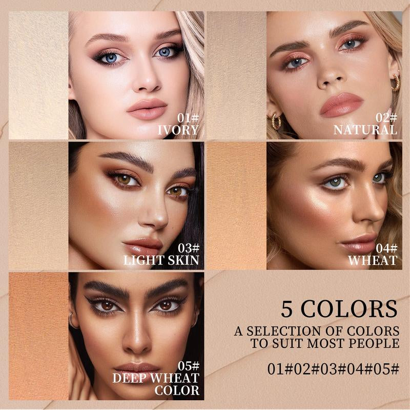 O'CHEAL Concealer & Stick,1 Box Waterproof Radiant Concealer & ,Hydrating Flawless Coverage Makeup Tool for Women & Girls, Cosmetic, Moisturizing Solid , Long Wearing Water Proof Makeup, Moisture Lite Serum Boosted Permanent Foundation