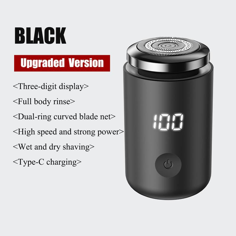 Electric Mini Shaver, Waterproof Portable USB Rechargeable Razor with Lcd Display, Washable Beard Trimmer for Men, Great for Travel and Home Use,Shaver for Women, Shaver for Men,Shaving Products,Barber Equipment