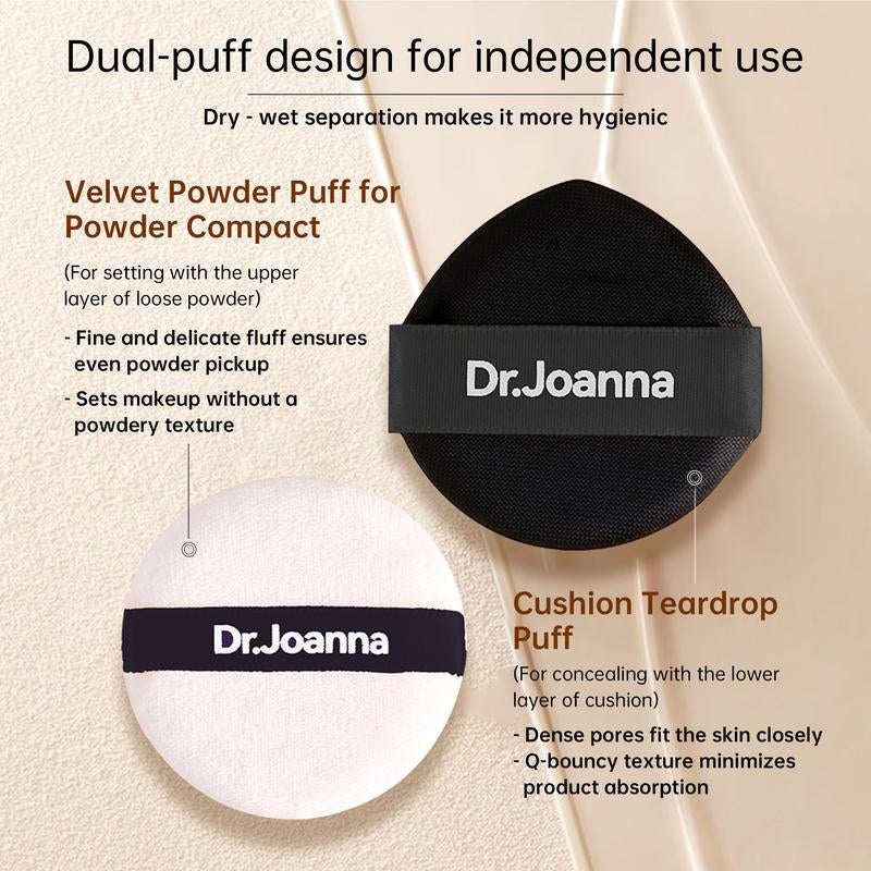 Dr. Joanna Astaxanthin Flaxseed Nourishing Moisturizing Double Layer Air Cushion CC Cream Setting Light Smoke Powder