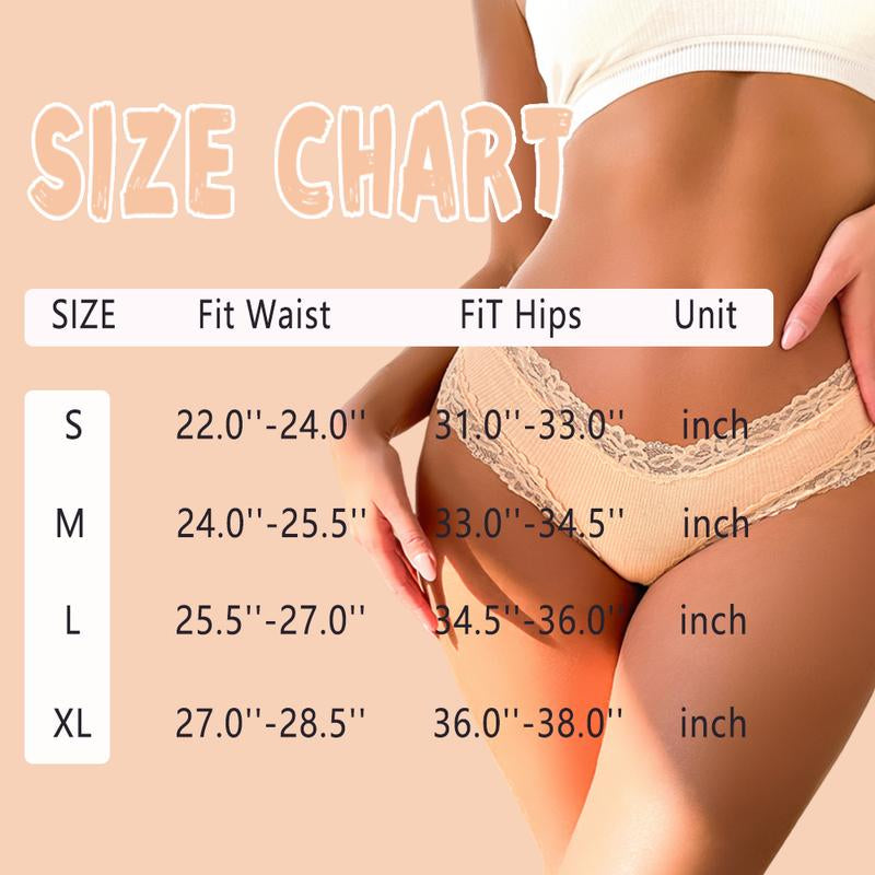 FINETOO 15PCS Women'S Cotton Panties Lace Low Rise Brazilian Panties Soft Breathable Cotton Bikini Ladies Lingerie S-XL
