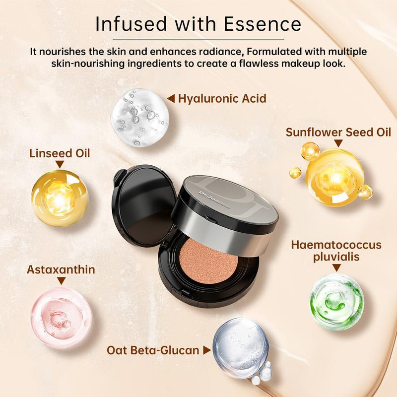 Dr. Joanna Astaxanthin Flaxseed Nourishing Moisturizing Double Layer Air Cushion CC Cream Setting Light Smoke Powder