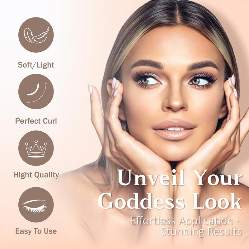 Muselash Self-Adhesive Lash Kit - No Glue Needed, Free of Irritants, Reusable, Mixed Length 6-16Mm, Premium Korean Materials, Easy Application, Cruelty-Free & Vegan