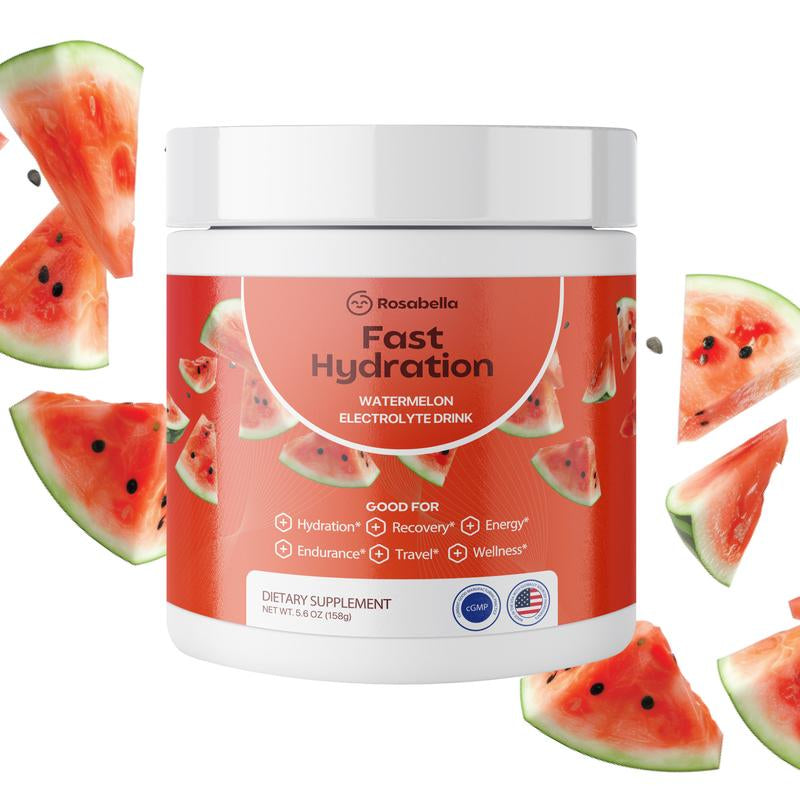 Rosabella Electrolytes for Fast Hydration, Fast Recovery, Electrolyte Imbalance - Watermelon, Lemon Lime, Orange