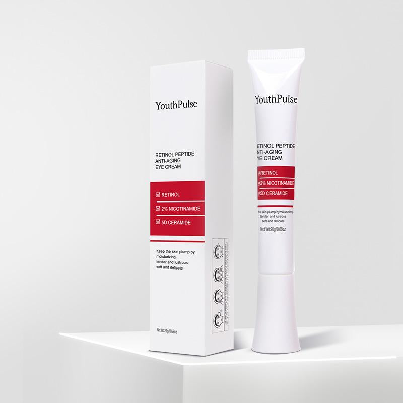 [Youthpulse Official] Retinol Eye Cream for Face & Neck / Peptides / Anti-Wrinkle, Anti-Aging, Brightening & Hydrating/ Helps Reduce Fine Lines & Dark Circles / Plumps, Firms & Lift Hydrate Daily Restore Gentle