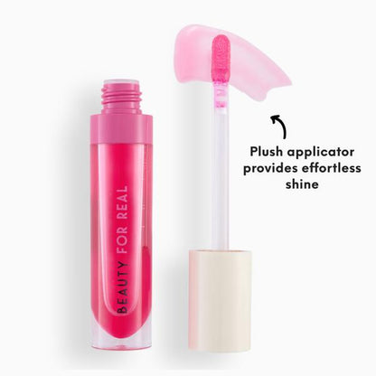 BEAUTY for REAL - Lip Revival Hi-Shine Hydrating Lip Oil - Strawberry Fields