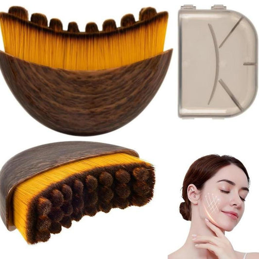Lymphatic Contour Face Brush for Jawline & Chin Sculpting - Dry Brushing Massager for Lymphatic Drainage & Facial Fatigue Relief, Eronomically Designed to Fit the Skin Precisely (1PCS) Beauty Roller Daily-Mm