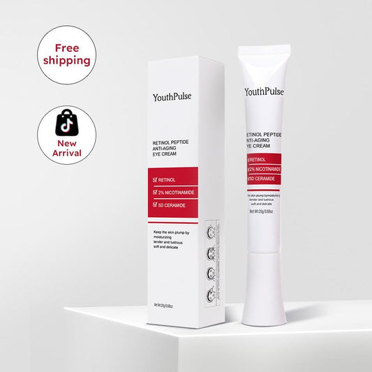 [Youthpulse Official] Retinol Eye Cream for Face & Neck / Peptides / Anti-Wrinkle, Anti-Aging, Brightening & Hydrating/ Helps Reduce Fine Lines & Dark Circles / Plumps, Firms & Lift Hydrate Daily Restore Gentle