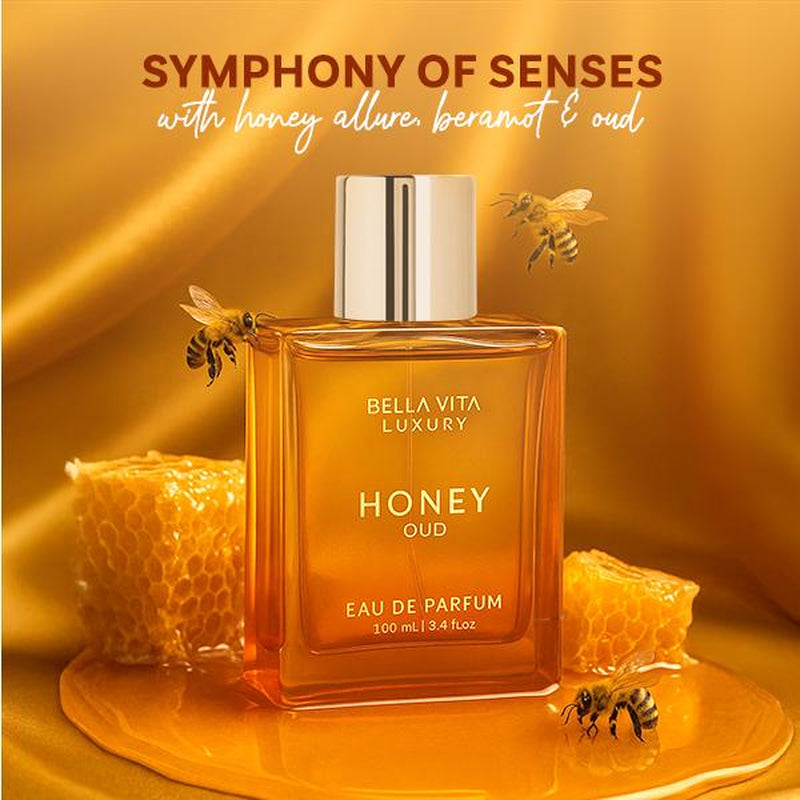 Cupcakes & Cocktails by Bellavita Luxury | 2X100 Ml Perfume Set | Honey Oud & Vanilla | Luxury Unisex Perfume for Men & Women | Long Lasting, Fruity, Floral, Spicy & Woody Notes | Luxury, Vegan & Cruelty Free Eau De Parfum