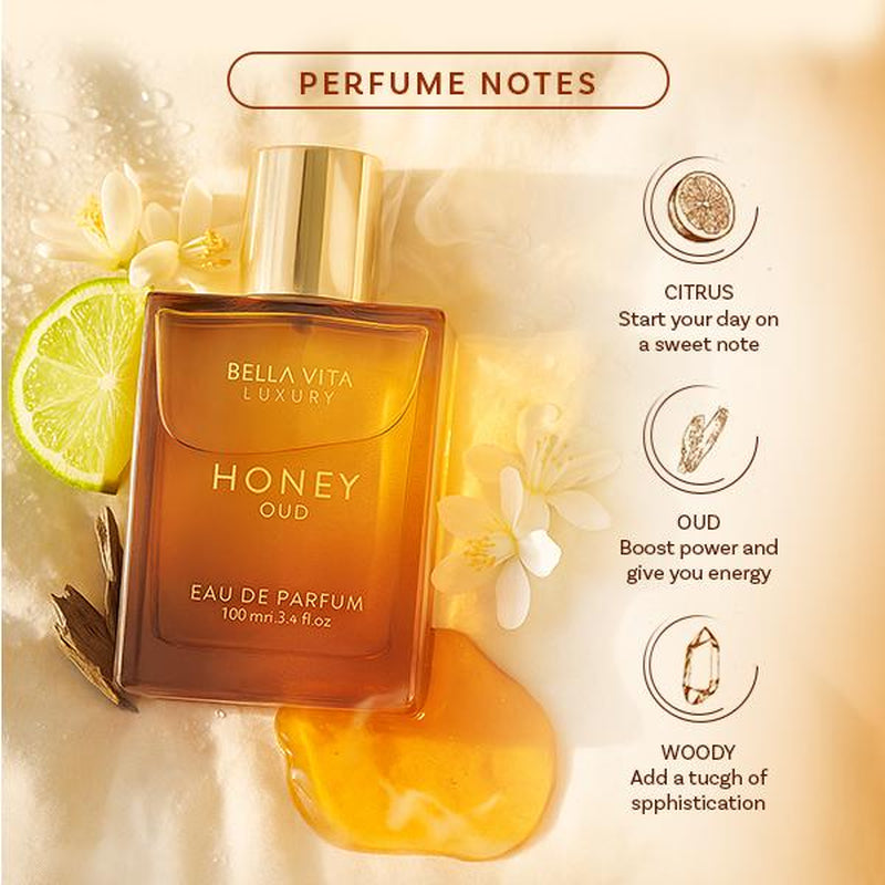 Cupcakes & Cocktails by Bellavita Luxury | 2X100 Ml Perfume Set | Honey Oud & Vanilla | Luxury Unisex Perfume for Men & Women | Long Lasting, Fruity, Floral, Spicy & Woody Notes | Luxury, Vegan & Cruelty Free Eau De Parfum