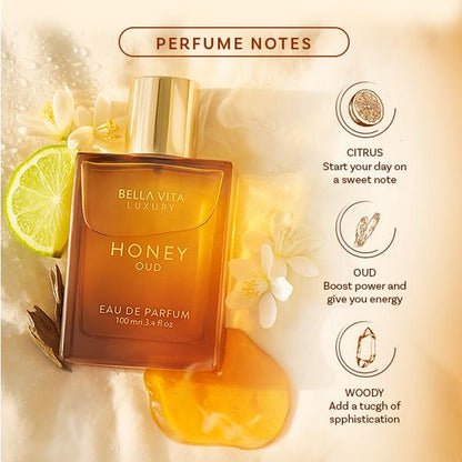 Cupcakes & Cocktails by Bellavita Luxury | 2X100 Ml Perfume Set | Honey Oud & Vanilla | Luxury Unisex Perfume for Men & Women | Long Lasting, Fruity, Floral, Spicy & Woody Notes | Luxury, Vegan & Cruelty Free Eau De Parfum