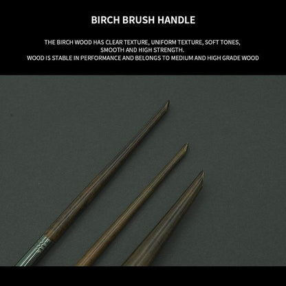 3Pc Slim Peak Wool Eyeshadow Brush Set Soft, Portable & Beginner-Friendly Professional Makeup Tools