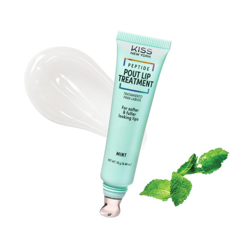 KISS NEW YORK Peptide Lip Treatment, Hydrating & Non-Sticky Tinted Plumping Balm, Shea Butter, Castor Oil & Squalene Reduces Look of Fine Lines, Softer & Fuller Lips with Cooling Metal Tip