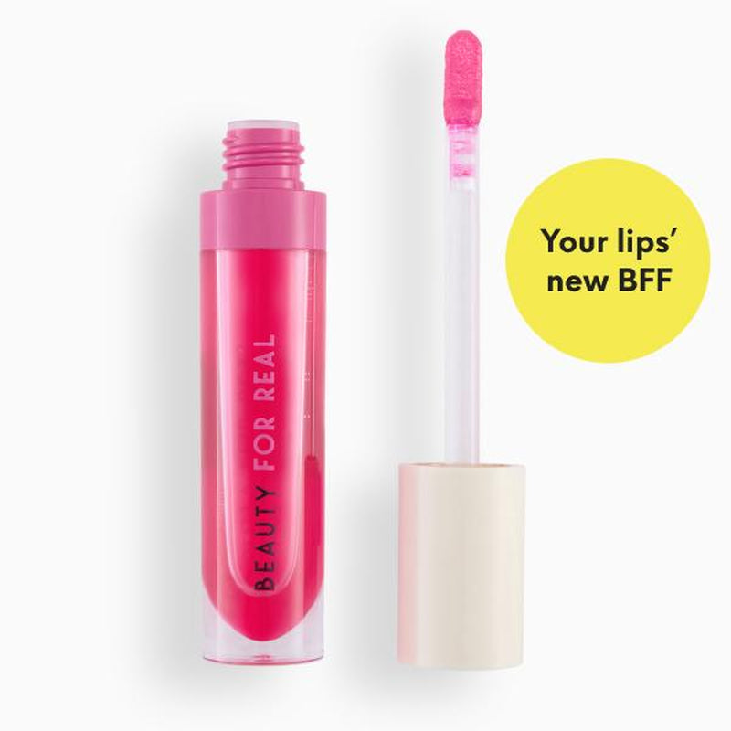 BEAUTY for REAL - Lip Revival Hi-Shine Hydrating Lip Oil - Strawberry Fields