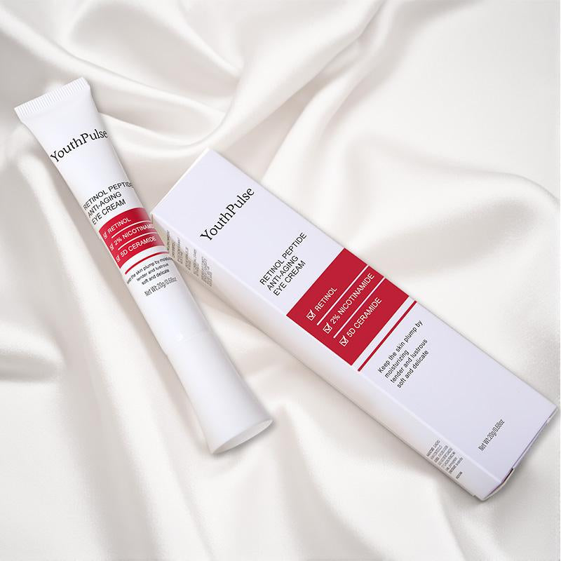 [Youthpulse Official] Retinol Eye Cream for Face & Neck / Peptides / Anti-Wrinkle, Anti-Aging, Brightening & Hydrating/ Helps Reduce Fine Lines & Dark Circles / Plumps, Firms & Lift Hydrate Daily Restore Gentle